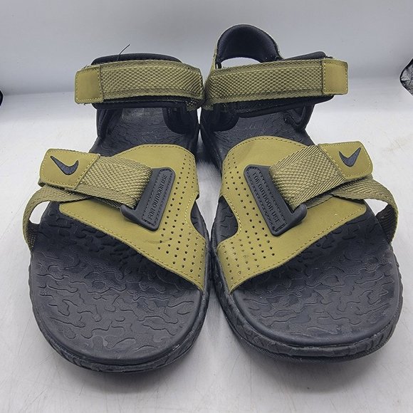 Nike ACG Air Deschutz Mens 11 Pilgrim Black Green Sandals Outdoor DO8951-300 - Picture 2 of 14
